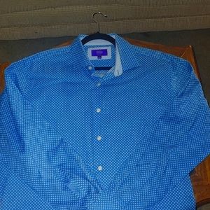 Mens Large Blue Tallia Button Down